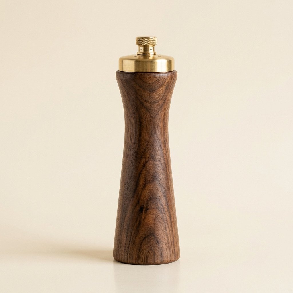 Brass & Walnut Pepper Mill