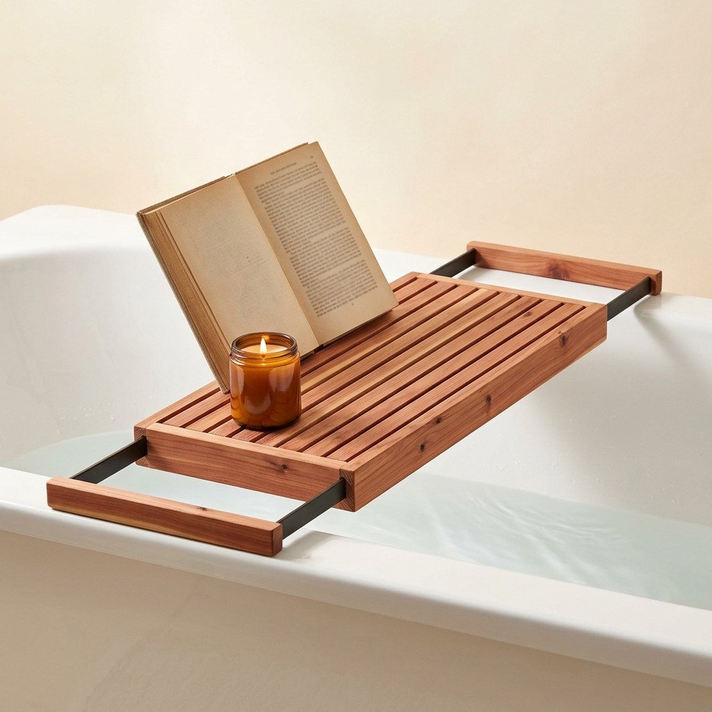 Cedar Slat Bath Tray