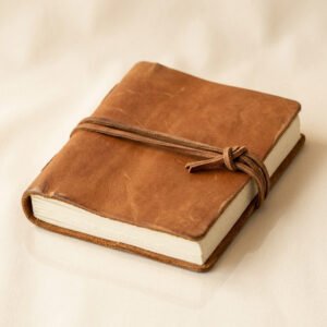 Leather-Bound Refillable Journal