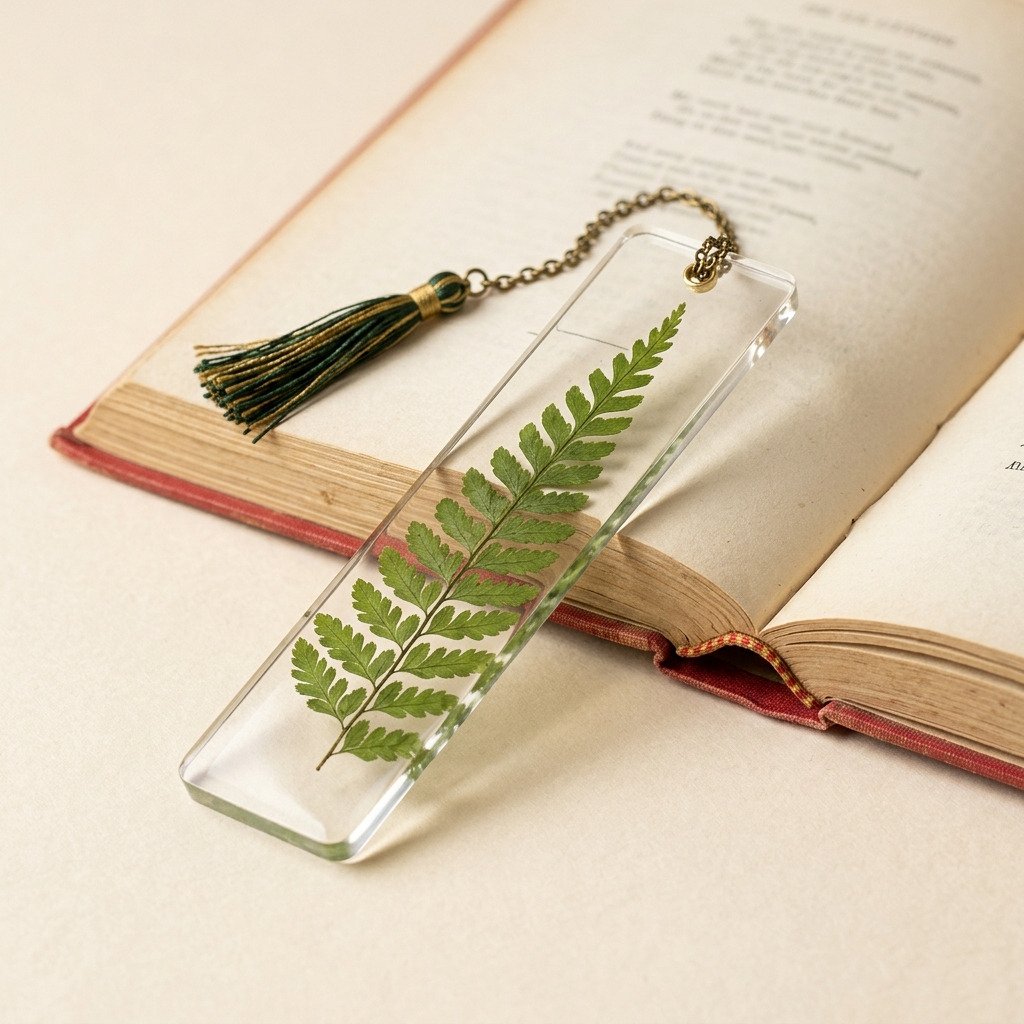 Pressed Fern Bookmark