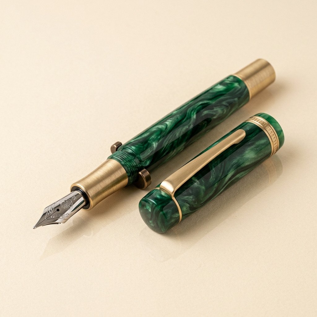 Brass-Trimmed Fountain Pen