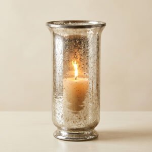 Mercury Glass Hurricane Lantern
