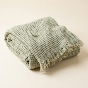 Cotton Waffle Throw Blanket